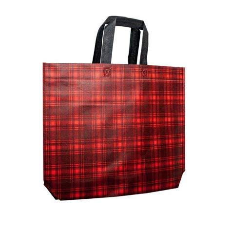 tartan carrier bags